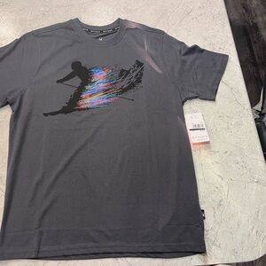 Spyder Dark Gray Tee with Vibrant Graphic